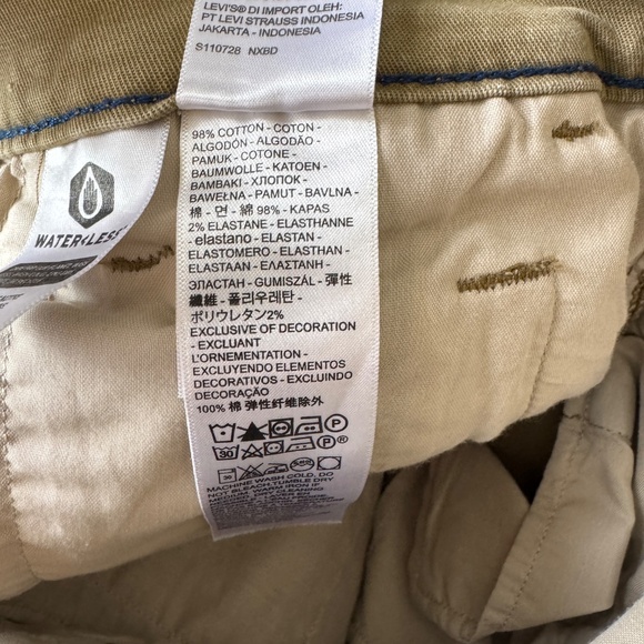 Levi's XX Chino Men's Standard Taper Casual Khaki Twill Pant Tan Size 32 Comfort - Picture 9 of 15